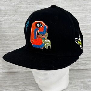 Cookies Black Snapback Hat Embroidered Graphic Eye Spider Butterfly Flowers Men